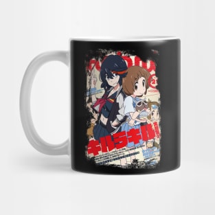 Kill La Kill Kiru Ra Kiru Grunge Border Mug